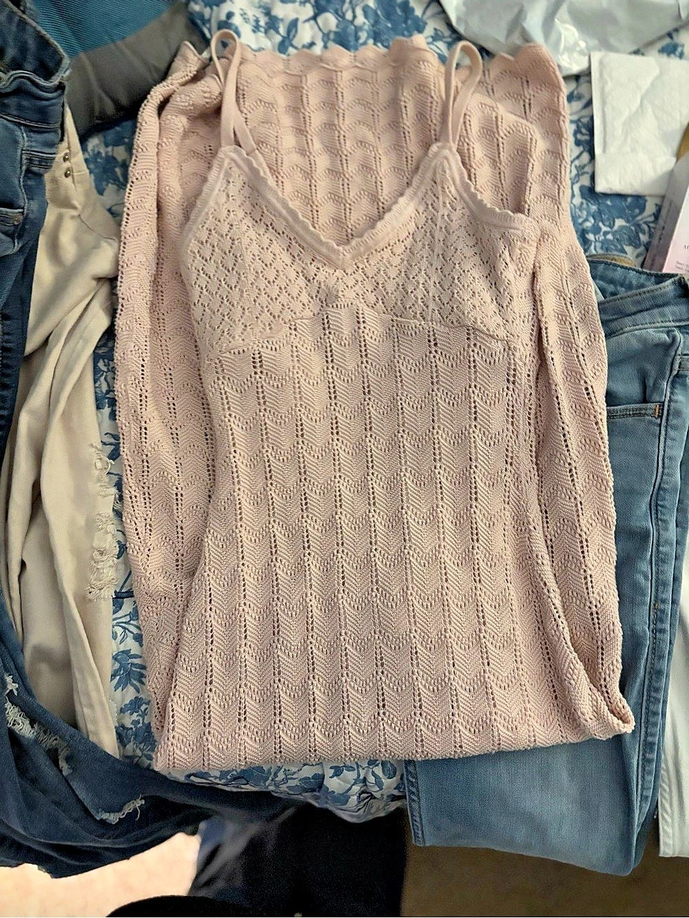 Hollister NWOT XS Pink Knit Maxi Dress